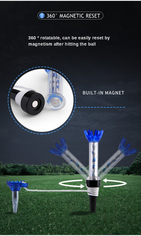 PGM Outdoor Sports Golf Magnet Tees Magnetic Tees Step Down Golf Tee with Anchor Keep Golf Ball Tee Holder