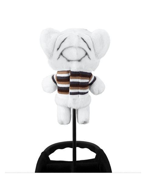 Cartoon Golf Club Head Cover Wooden Stick Protective Cover Cartoon Doll Magnetic Closure Inside Outside Fluff Club Cap