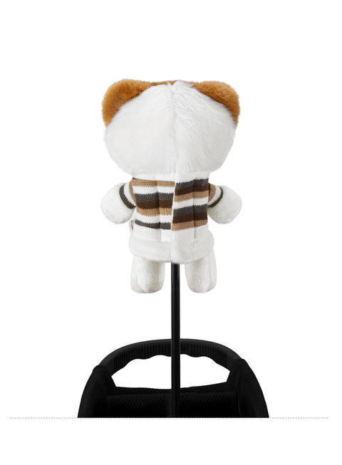 Cartoon Golf Club Head Cover Wooden Stick Protective Cover Cartoon Doll Magnetic Closure Inside Outside Fluff Club Cap