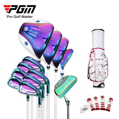 PGM NSR II Lady Golf Clubs Set Titanium Alloy Right Handed Women Professional Club 12pcs with Bag