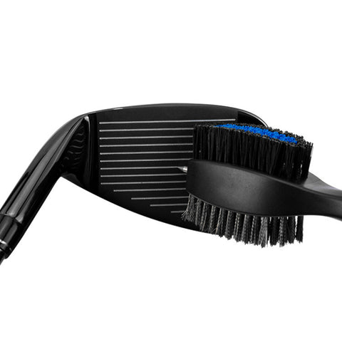 PGM Golf Club Brush Double-sided Clean PP Hair Plus Stianless Steel Portable Hook