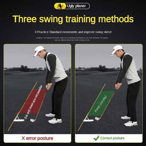 Golf Alignment Sticks Swing Training Aids Cross Connection for Aiming Putting Full Swing Trainer