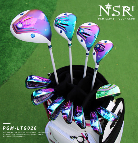 PGM NSR II Lady Golf Clubs Set Titanium Alloy Right Handed Women Professional Club 12pcs with Bag