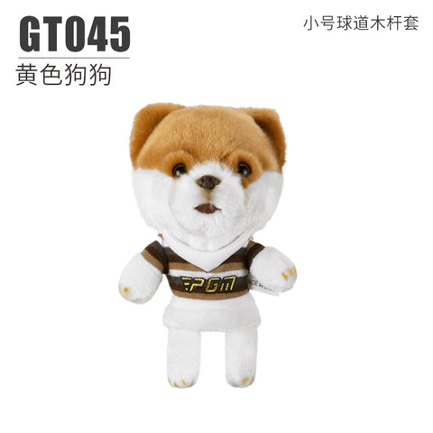 Cartoon Golf Club Head Cover Wooden Stick Protective Cover Cartoon Doll Magnetic Closure Inside Outside Fluff Club Cap