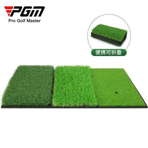 Foldable 3 in 1 Anti-slip Driving Range Practice Golf Hitting Mat (40*65cm)