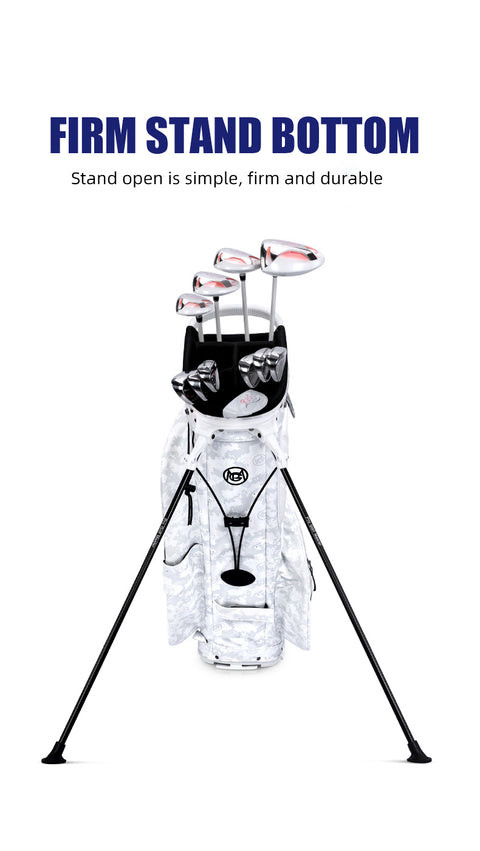 Portable Golf Bag with Stand, High-end Waterproof Fabric, Stylish Camouflage Golf Club Bag
