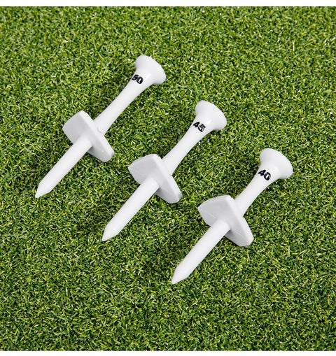 Golf Tee Set with Target Directional Pins, Ball Marker, and Tee Holde