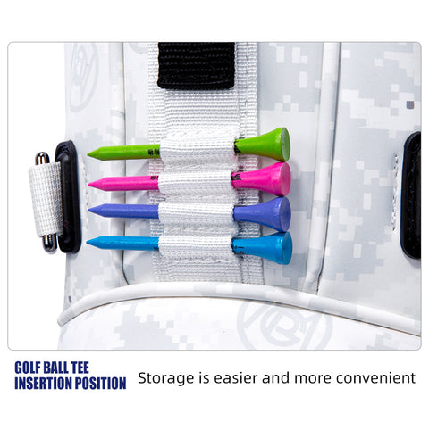 Portable Golf Bag with Stand, High-end Waterproof Fabric, Stylish Camouflage Golf Club Bag