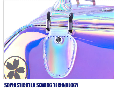 Women's Golf Apparel Bag, Colorful Lightweight Travel Tote Handbag with Separate Shoe Compartment