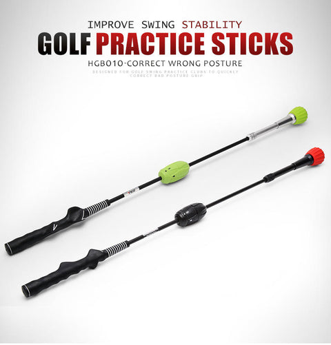 New Design Golf Swing Trainer Wholesale Golf Practice Club Golf Training Aids Force Adjustable（Red Hand)