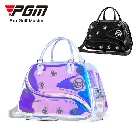 Women's Golf Apparel Bag, Colorful Lightweight Travel Tote Handbag with Separate Shoe Compartment
